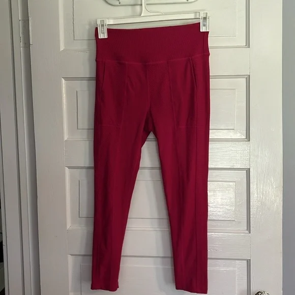 Free People Pink Ribbed Leggings - Picture 4 of 6